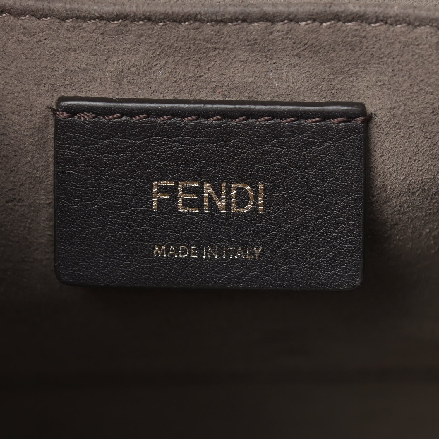 Fendi Vitello Century F is Fendi Bi-Color FF 1974 Embossed Kan I Shoulder Bag Fragola Maya Black 6 of 18