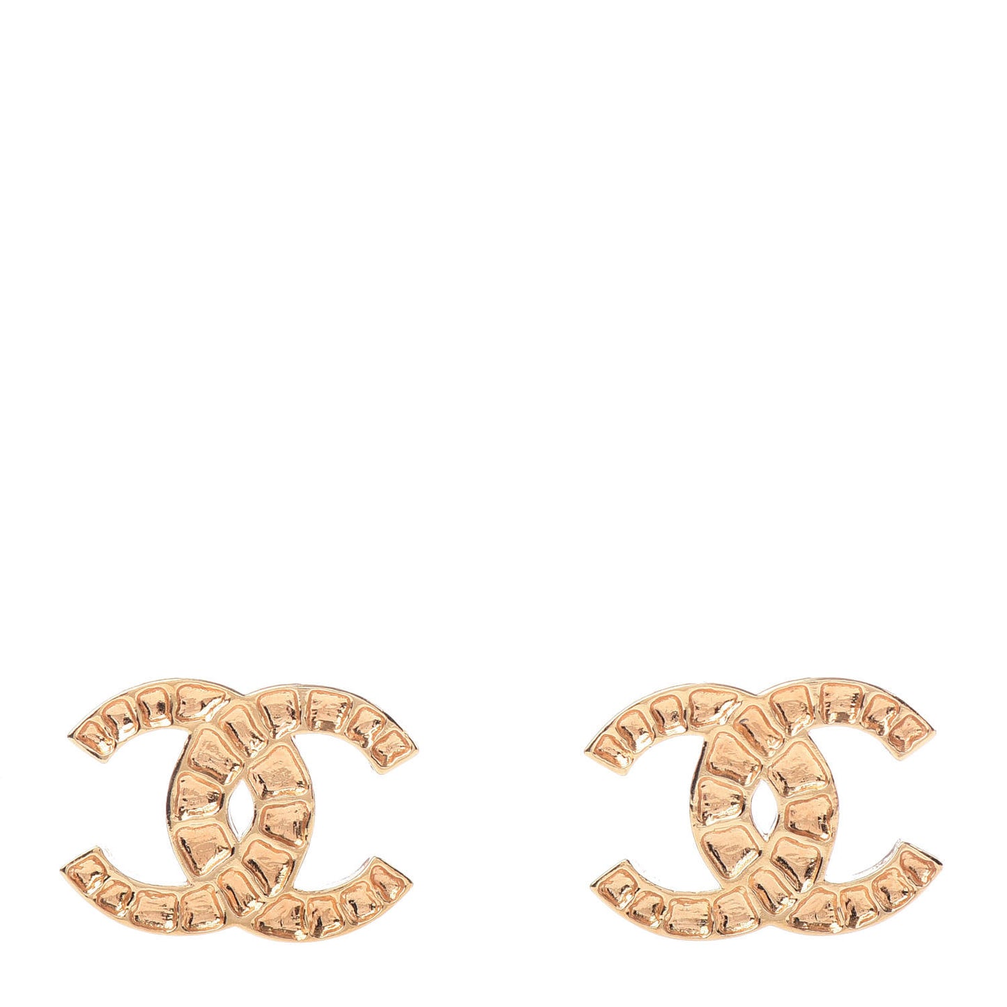 Metal Along The Nile CC Earrings Gold