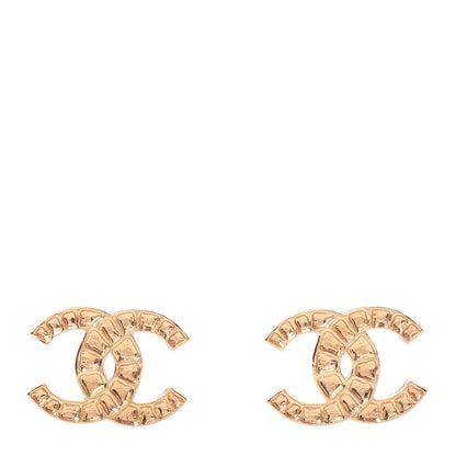 Chanel Metal Along The Nile CC Earrings Gold 1 of 5