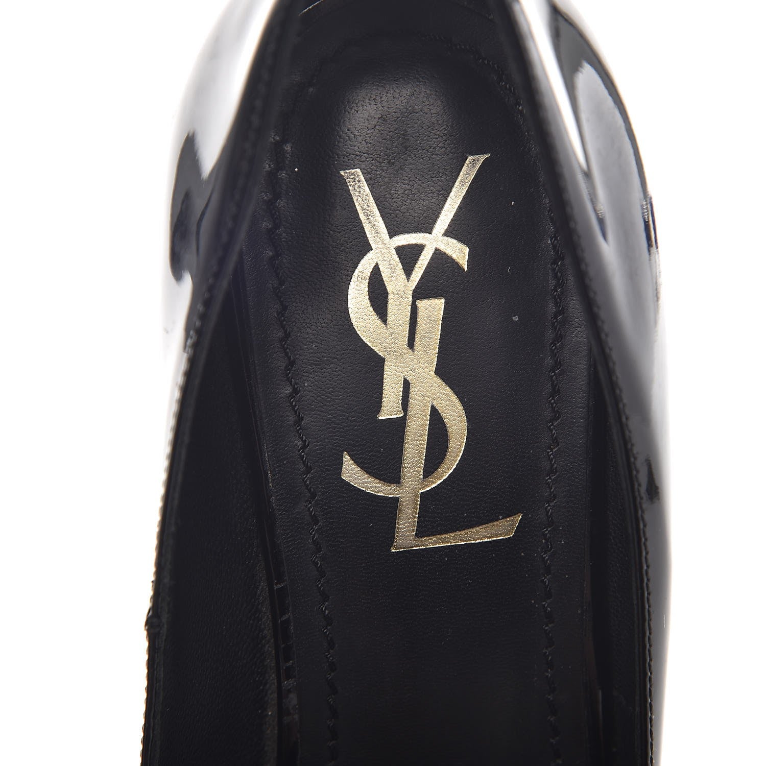 Saint Laurent Patent Gisele 80 Platform Pumps 37 Black 12 of 20