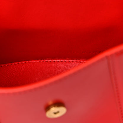 Balenciaga Shiny Box Calfskin Hourglass Top Handle Bag XS Bright Red 7 of 11