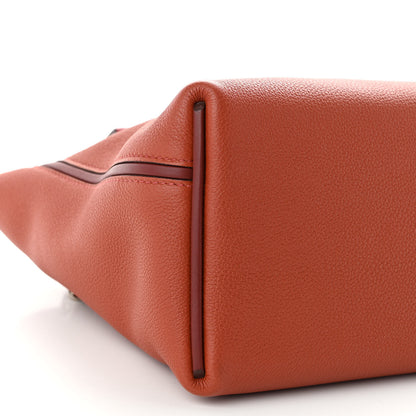 Hermes Evercolor Swift 24/24 29 Brique Rouge H Rouge Piment Bleu Frida 9 of 12