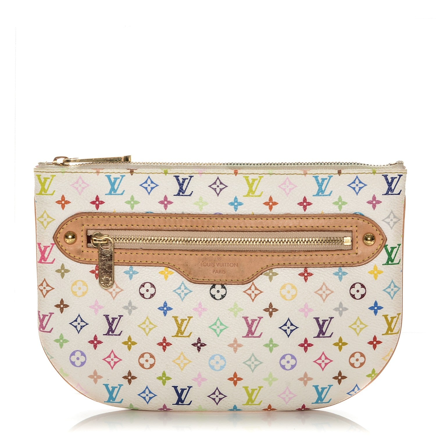 Louis Vuitton Monogram Multicolor Pochette Plate GM White 1 of 5