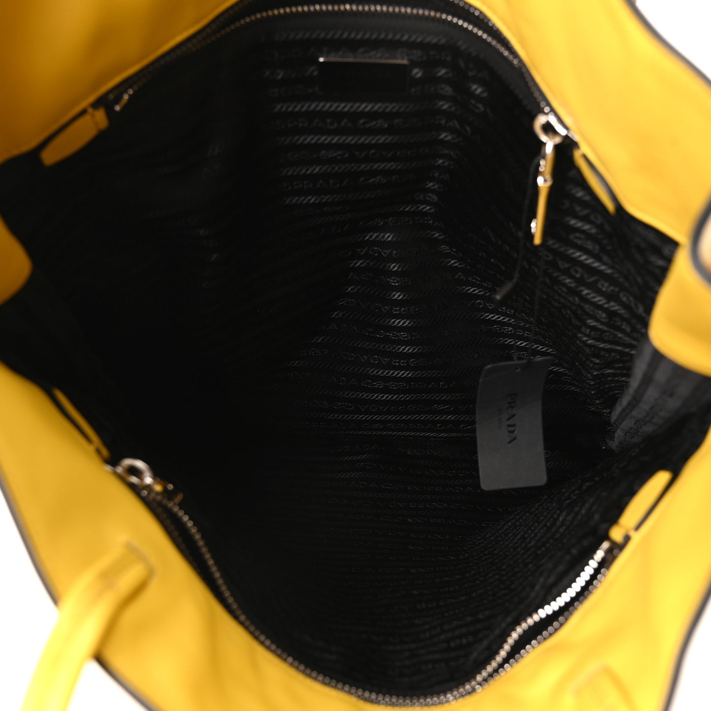 Soft Calfskin Triangle Logo Embossed Tote Sole
