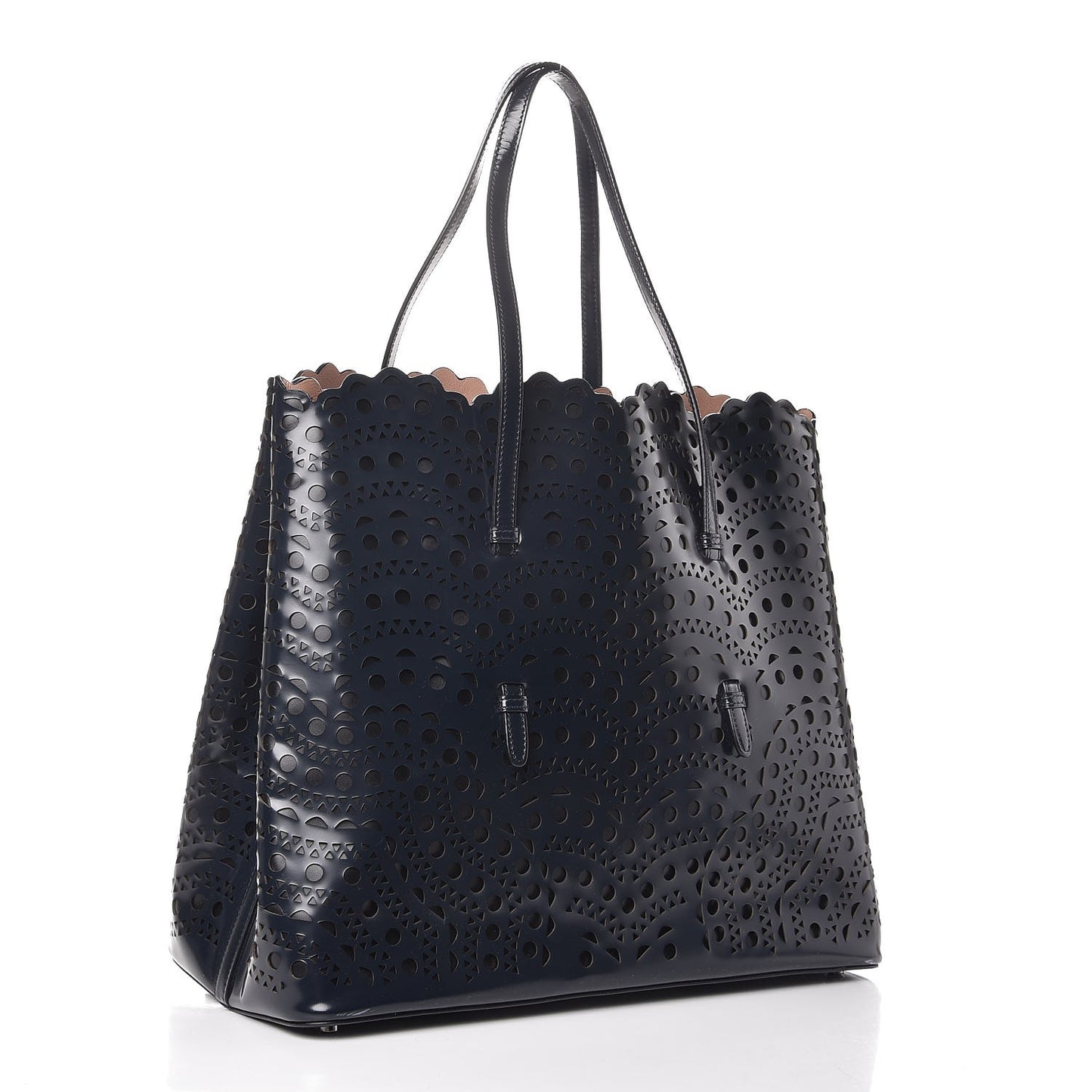 Calfskin Vienne Wave Mina 32 Bag Nuit Noir