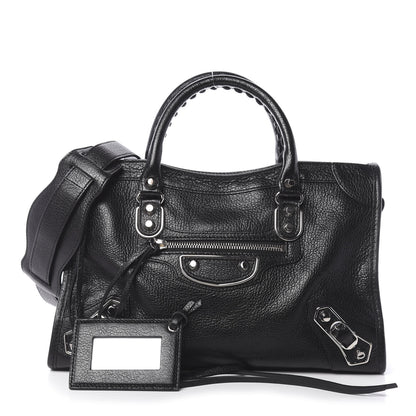 Balenciaga Chevre Silver Metallic Edge Hardware S City Black 1 of 12