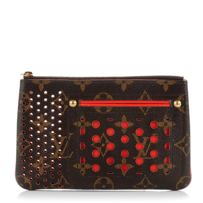 Louis Vuitton Monogram Perforated Pochette Plat Orange 1 of 6
