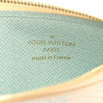 Louis Vuitton Damierlicious Zipped Romy Card Holder Pistachio Green 6 of 7