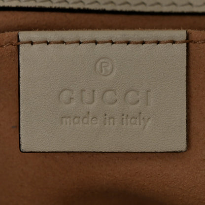 Gucci Calfskin Matelasse Mini GG Marmont Shoulder Bag White 6 of 12