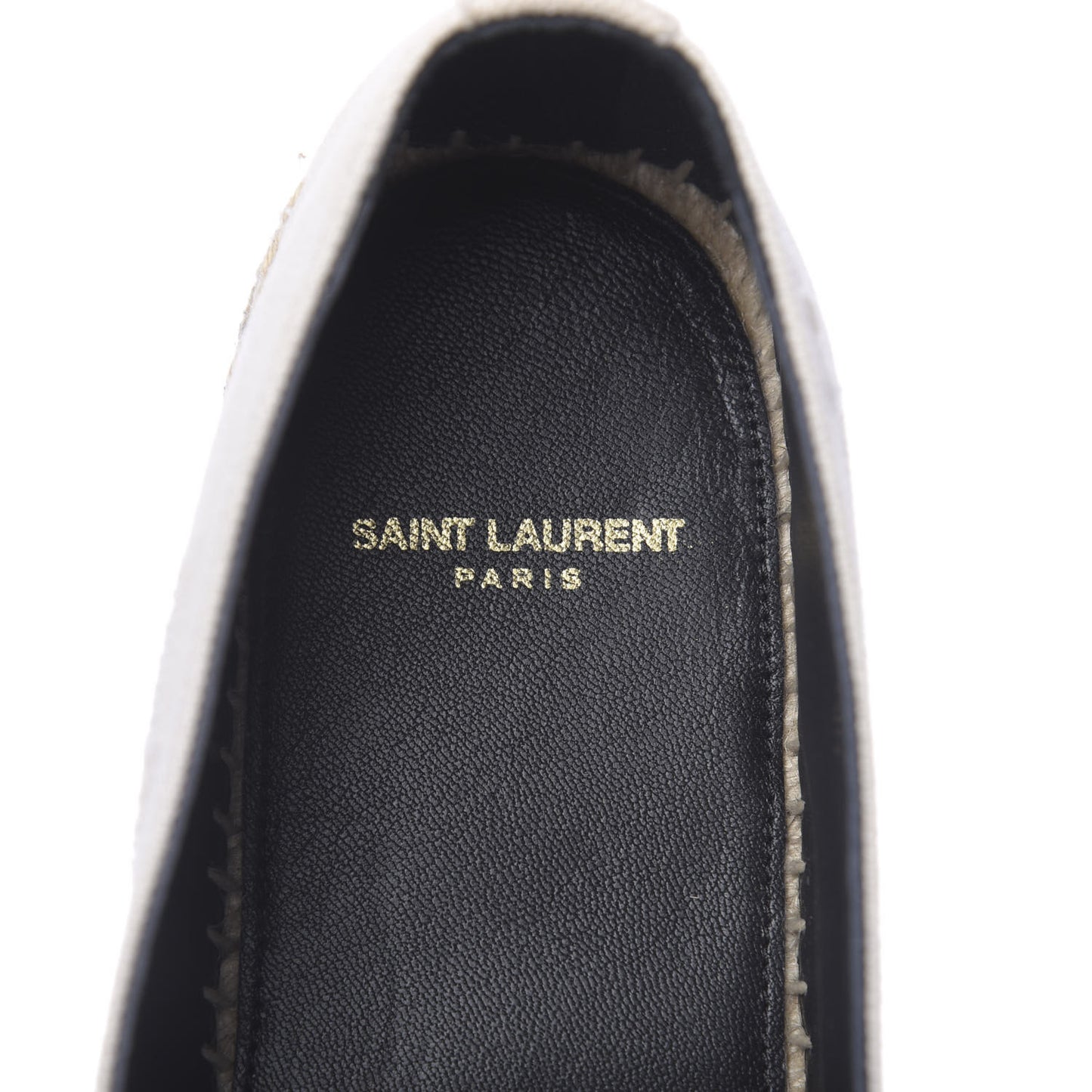 Canvas Elba Logo Embroidered Espadrilles 41.5 Panna