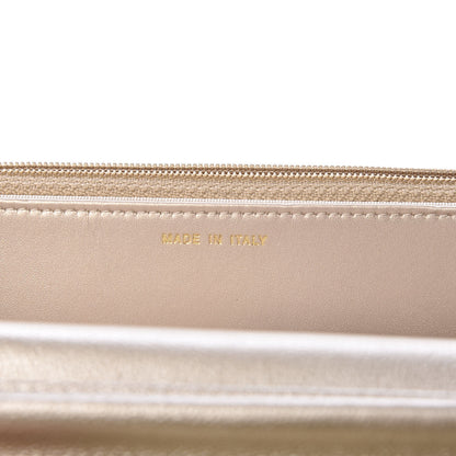 Chanel Pearly Caviar Quilted Wallet On Chain WOC Light Gold 7 of 12