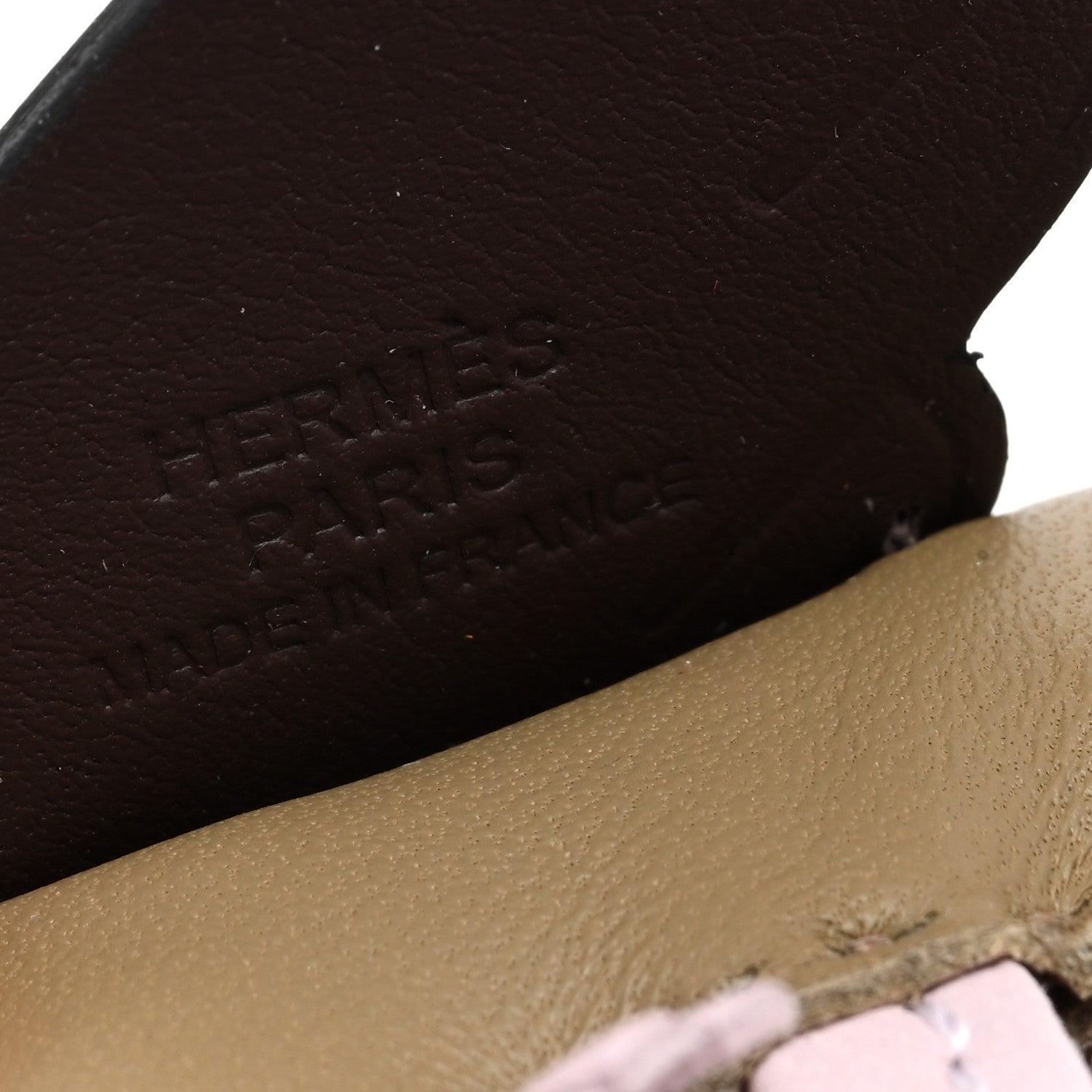 Hermes Milo Lambskin Grigri Rodeo Pegase Horse Bag Charm PM Beige Marfa Mauve Pale Moka 3 of 4