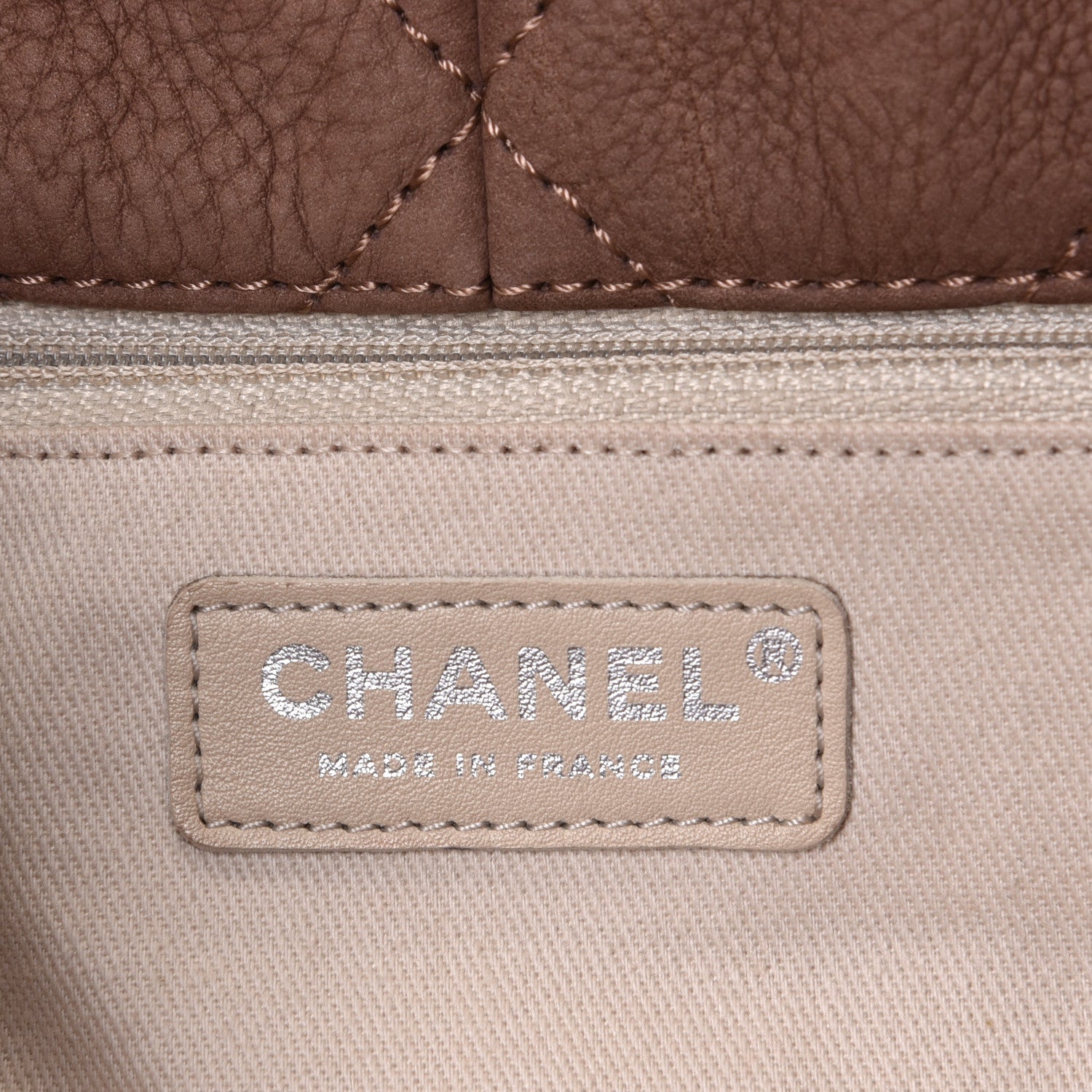 Chanel Ultra Soft Suede Calfskin Natural Beauty Tote Brown 5 of 5