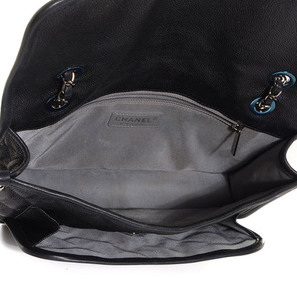 Chanel Caviar French Riviera Large Flap Black 6 of 10