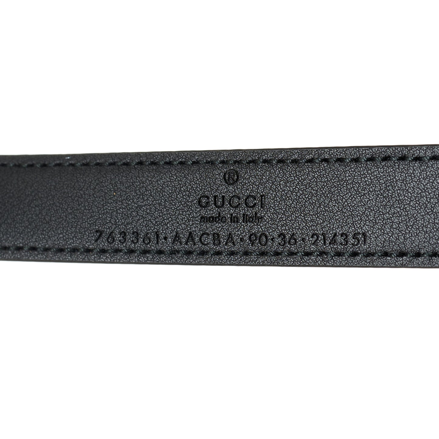 Calfskin Horsebit Skinny Belt 90 36 Black