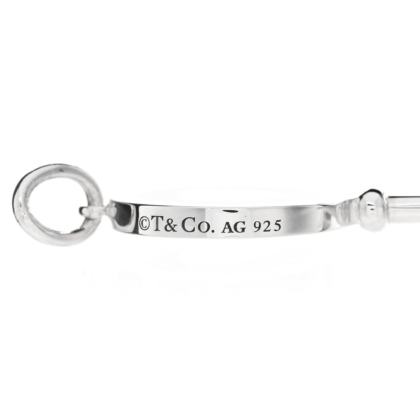 Sterling Silver Enamel Keys Heart Key Pendant Pink