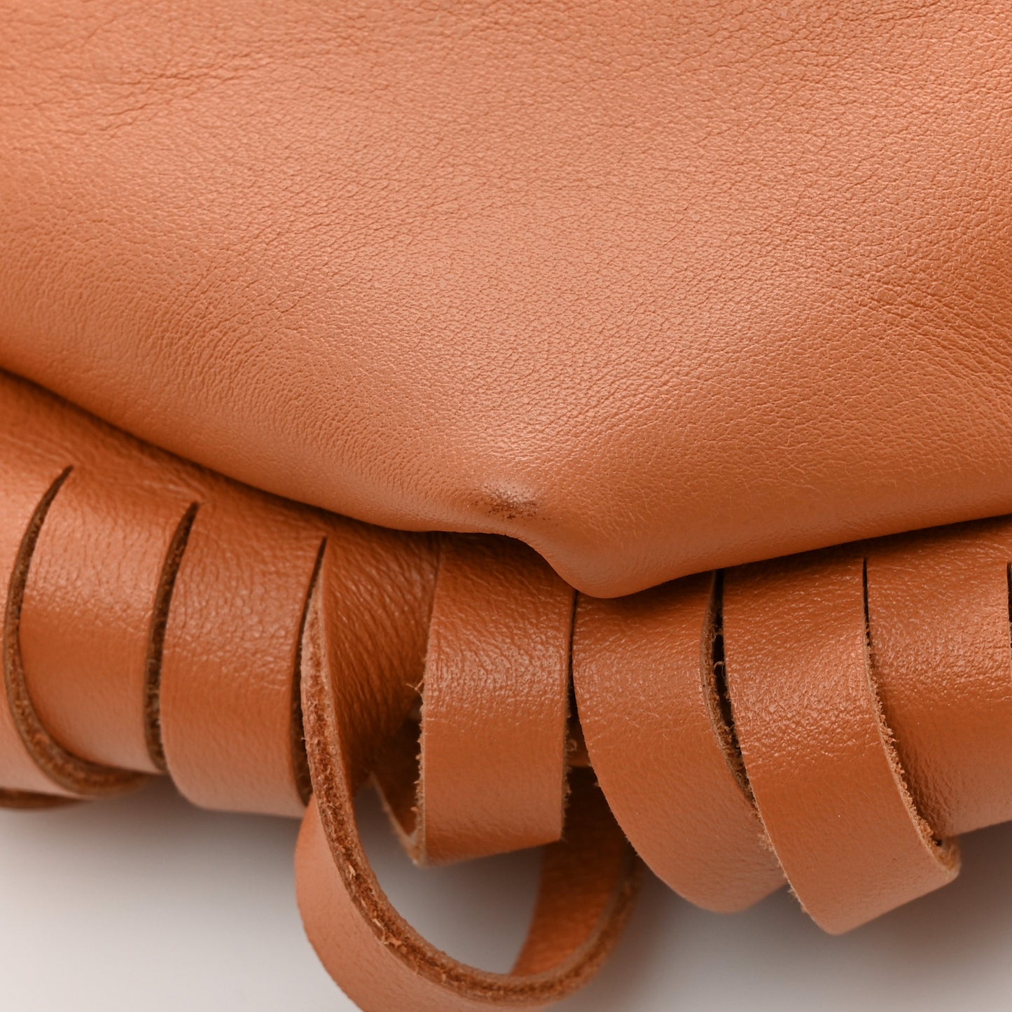 Nappa The Fringe Pouch Shoulder Bag Clay
