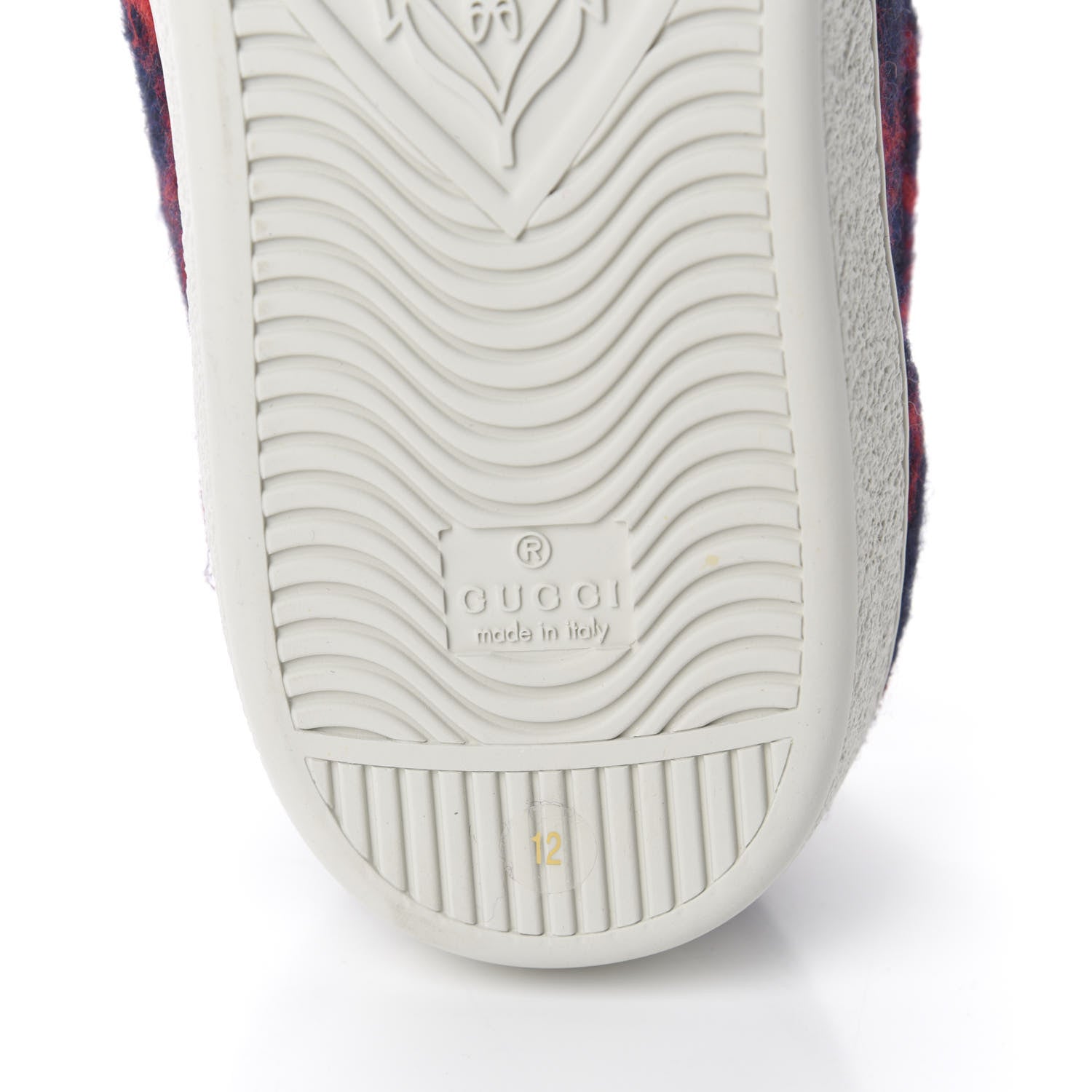 Gucci Covered Wool Big GG Monogram Mens Sneakers 12 Blue Red Mystic White 8 of 9