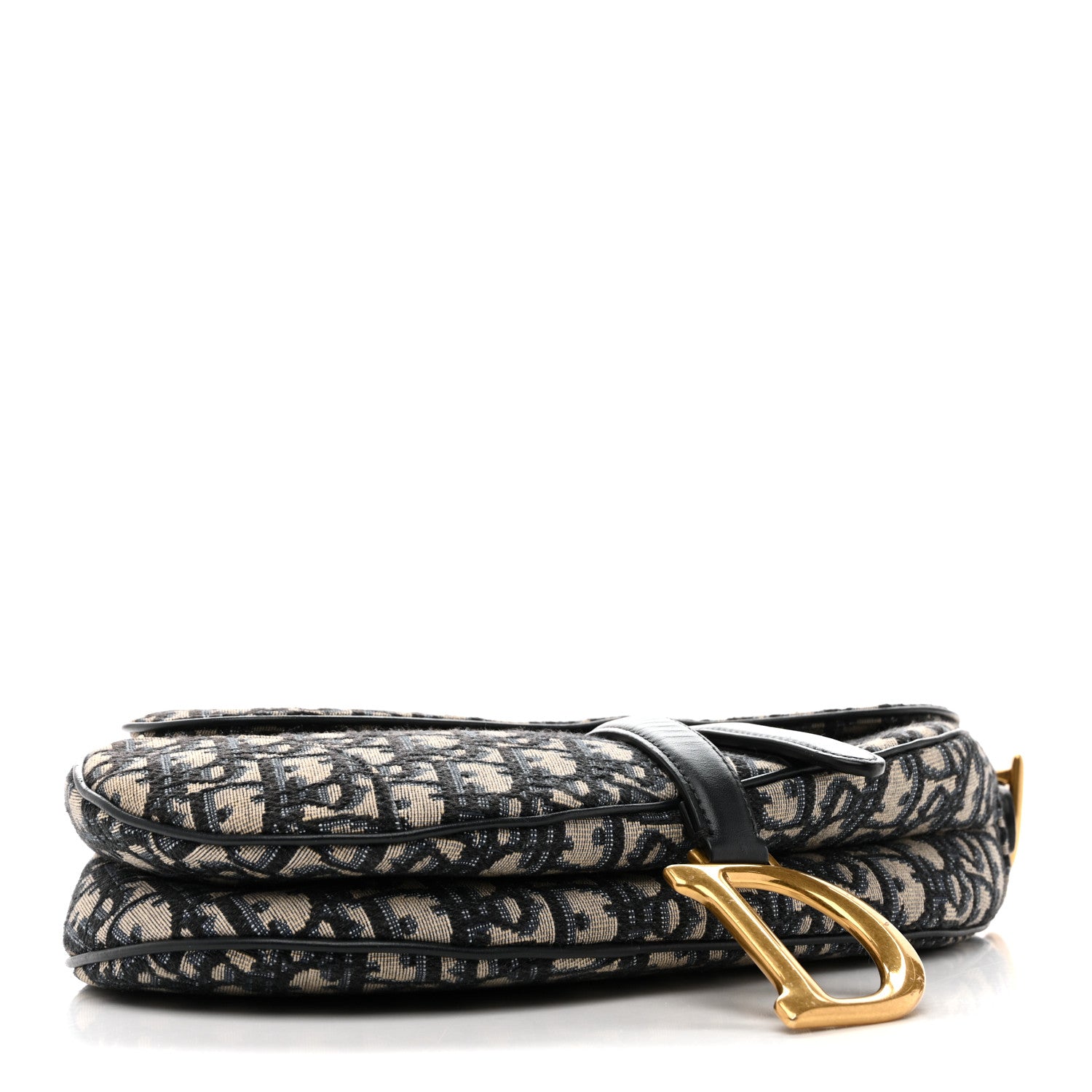 Christian Dior Oblique Saddle Bag Blue 4 of 12