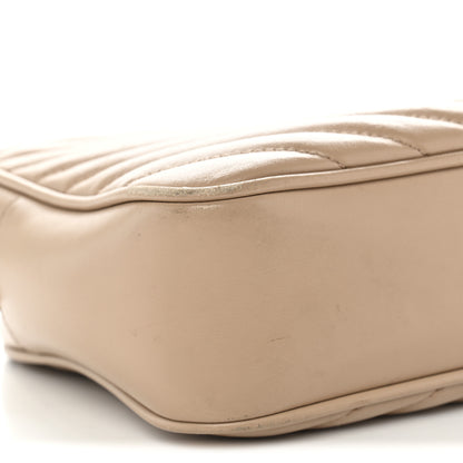Saint Laurent Calfskin Matelasse Monogram Lou Camera Bag Dark Beige 9 of 15