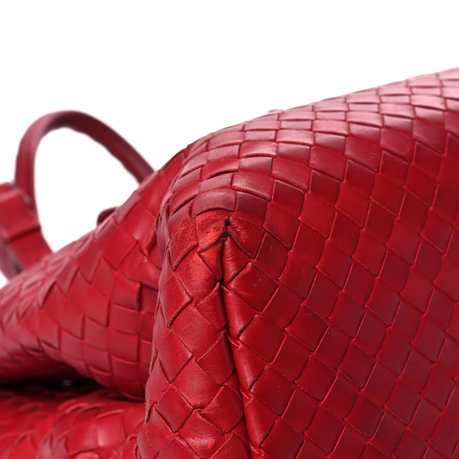 Bottega Veneta Nappa Intrecciato Medium Roma Tote Red 9 of 22