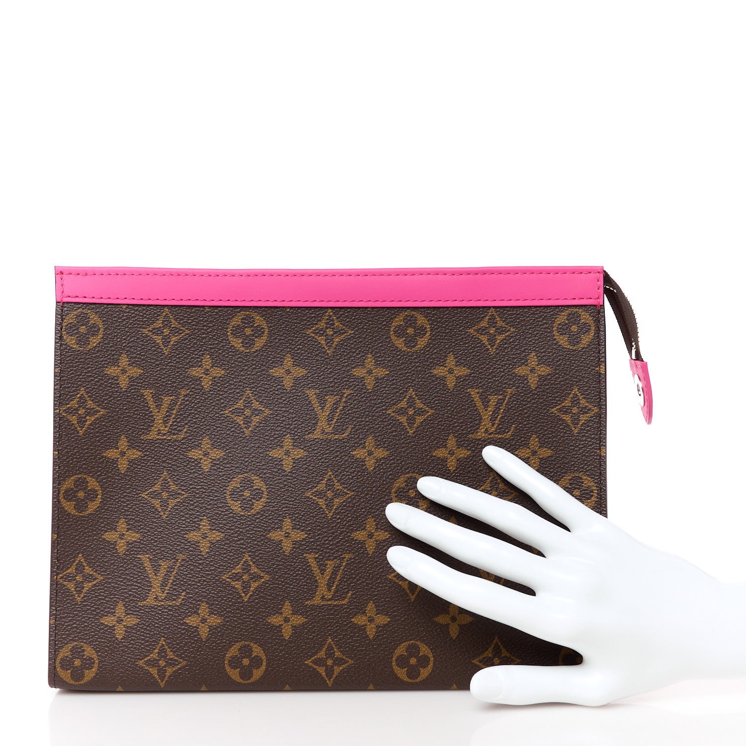 Louis Vuitton Monogram Macassar Pochette Voyage MM Fuchsia 2 of 10