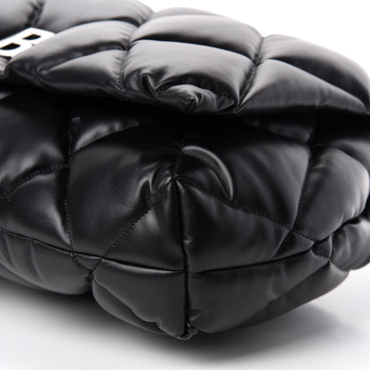 Balenciaga Nappa Calfskin Quilted Large Touch Shoulder Bag Black 7 of 14