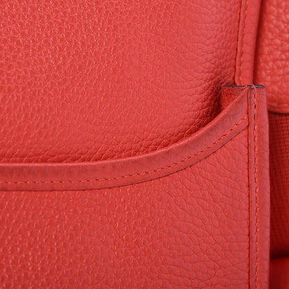 Hermes Taurillon Clemence Evelyne III PM Rouge Pivoine 12 of 16