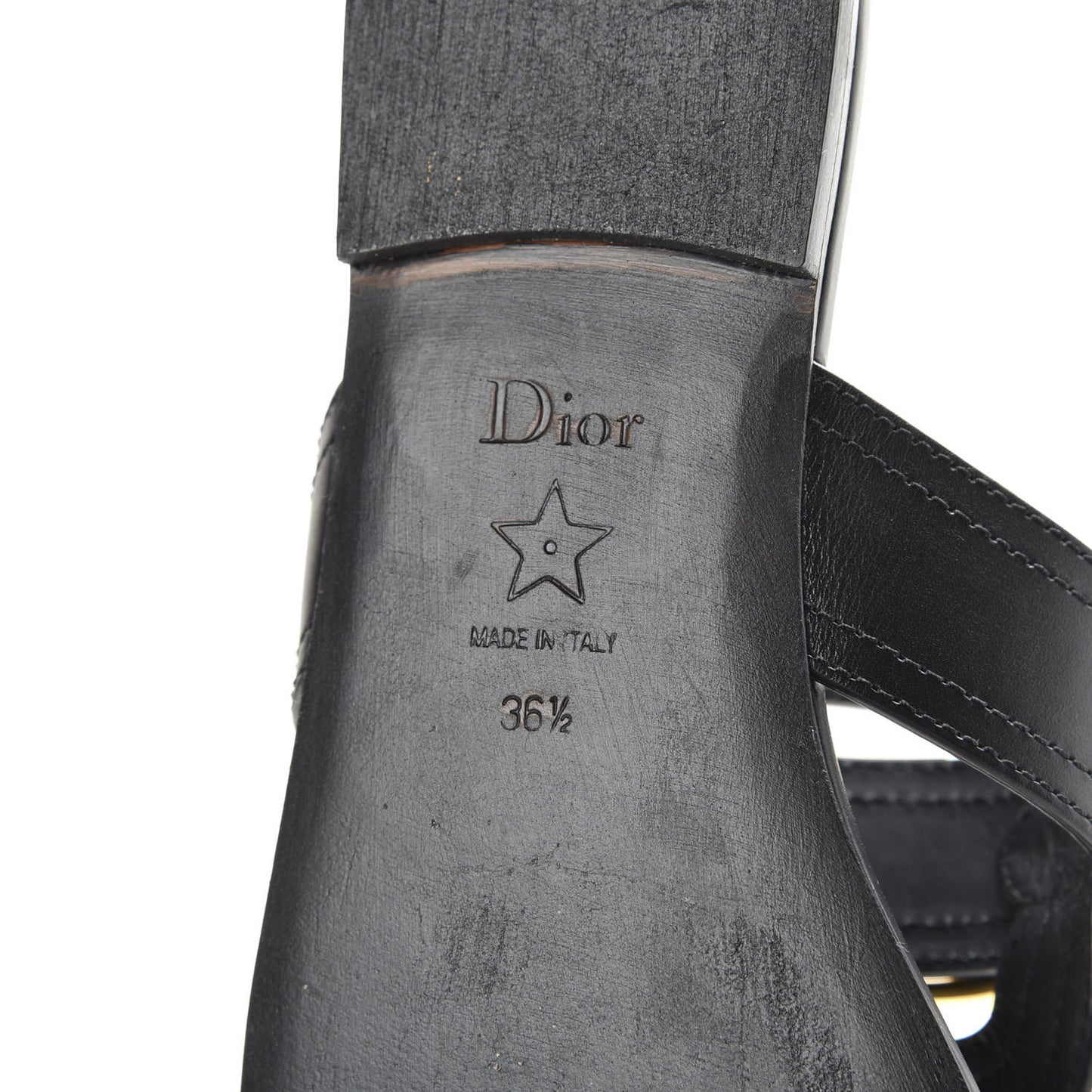 Calfskin 30 Montaigne Thong Sandals 36.5 Black