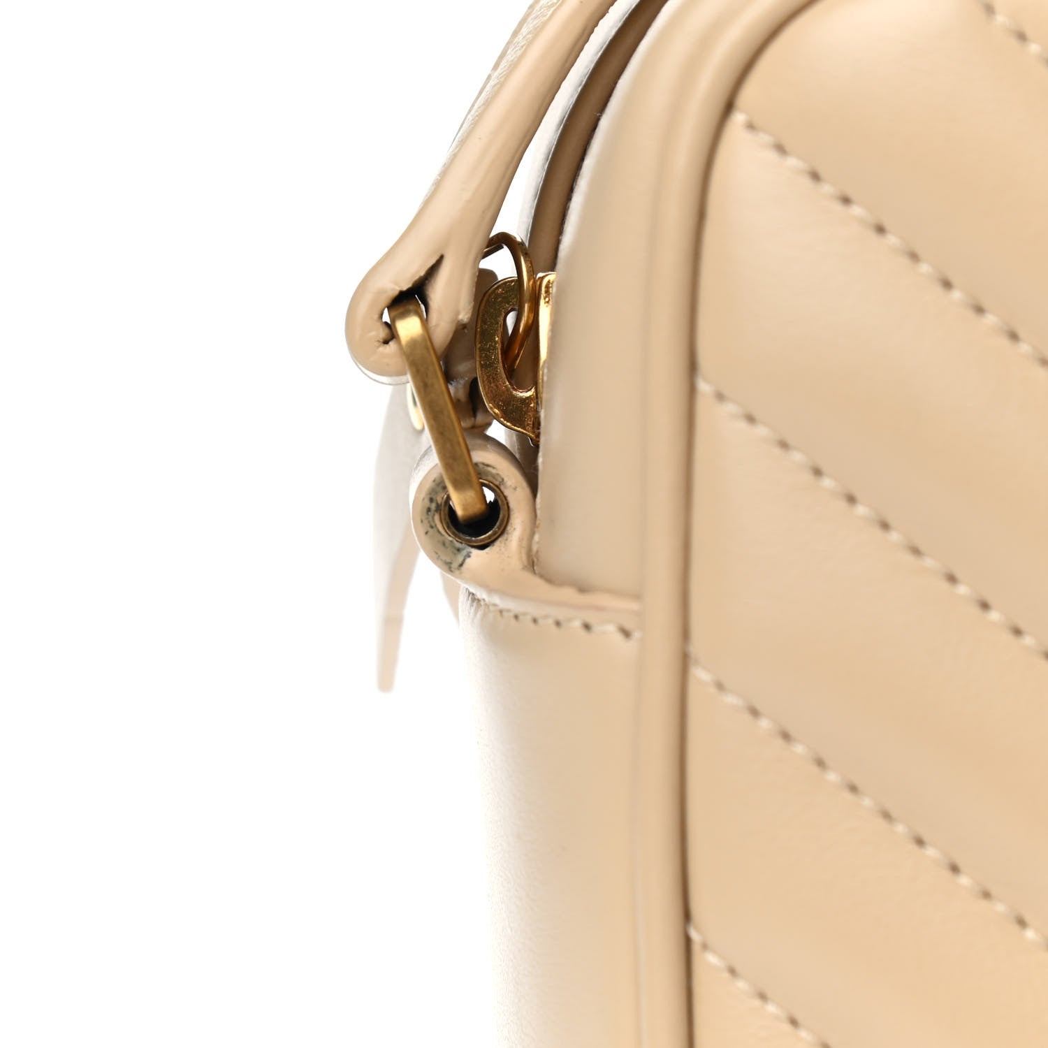 Saint Laurent Calfskin Matelasse Monogram Lou Camera Bag Dark Latte 10 of 12
