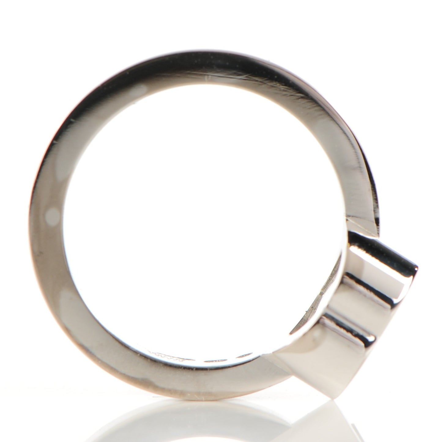 18K White Gold Happy Diamond Heart Ring 5.5