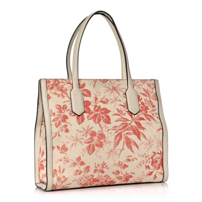 Gucci Canvas Herbarium Print Tote Red 3 of 16