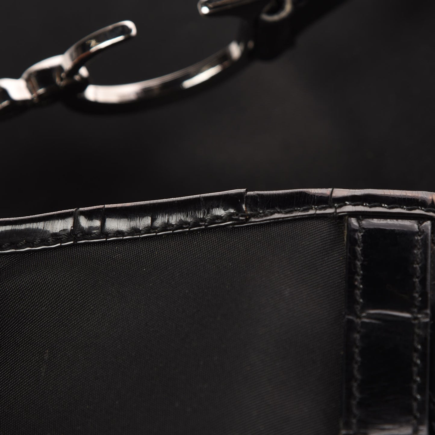 Nylon Saddle Bag Black