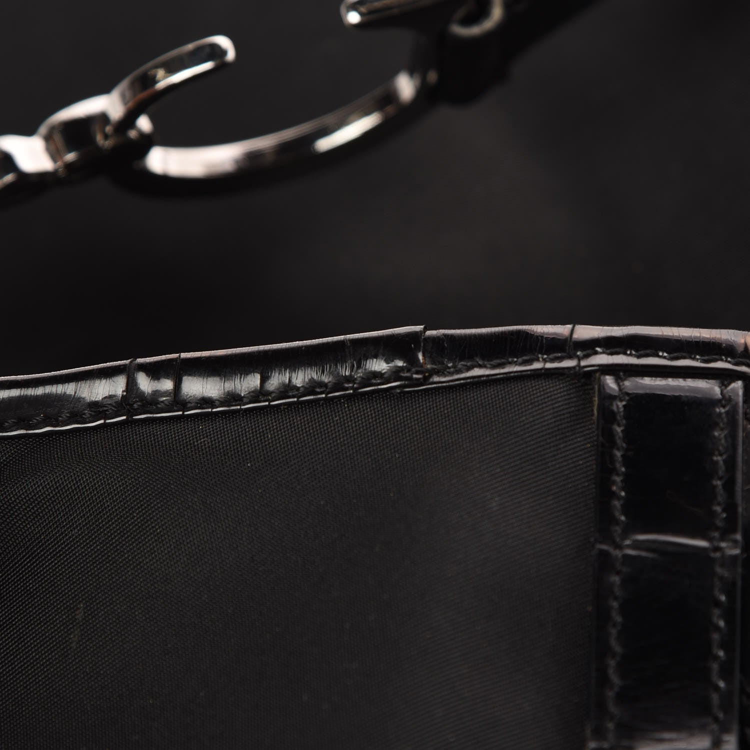 Christian Dior Nylon Saddle Bag Black 10 of 16