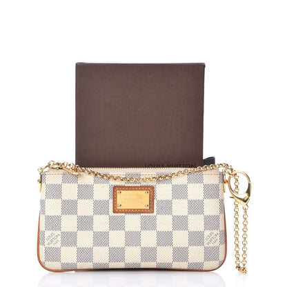 Louis Vuitton Damier Azur Pochette Milla MM 12 of 12