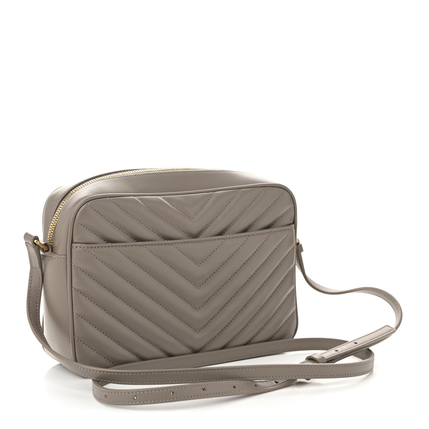 Saint Laurent Calfskin Matelasse Monogram Lou Camera Bag Dusty Grey 3 of 10