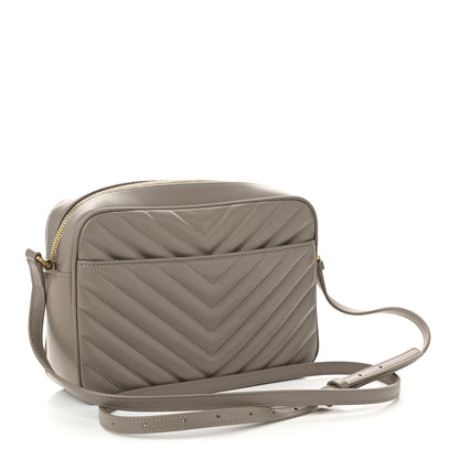 Saint Laurent Calfskin Matelasse Monogram Lou Camera Bag Dusty Grey 3 of 10