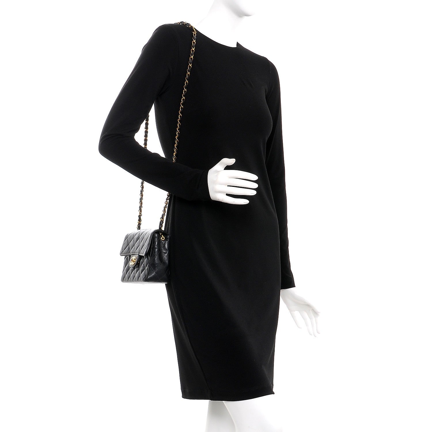 Chanel Caviar Quilted Mini Square Flap Black 2 of 10