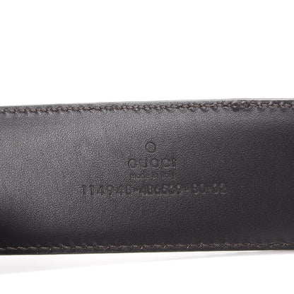 Gucci Guccissima Interlocking G Belt 80 32 Dark Brown 5 of 7