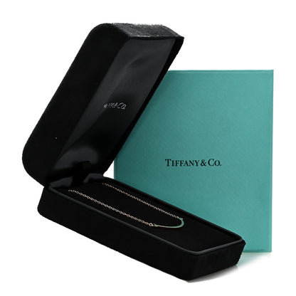 Tiffany 18K Rose Gold Small T Smile Pendant Necklace 7 of 7