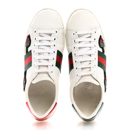 Gucci Calfskin Web Studded Womens Arrow Ace Sneakers 36.5 White 2 of 12