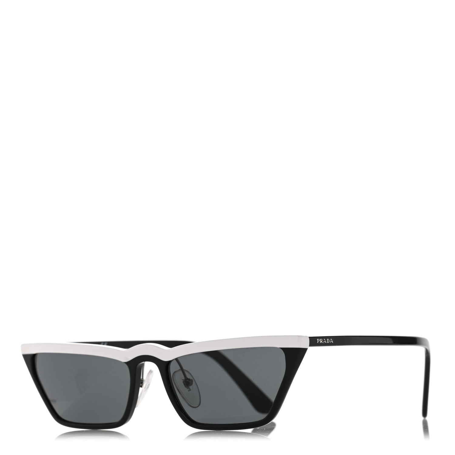 Prada Catwalk Sunglasses SPR 19U Black White 1 of 6
