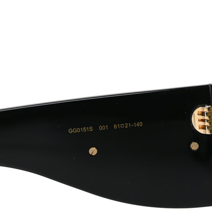 Gucci Acetate Oversized Interlocking G GG0151S Sunglasses Black 7 of 8