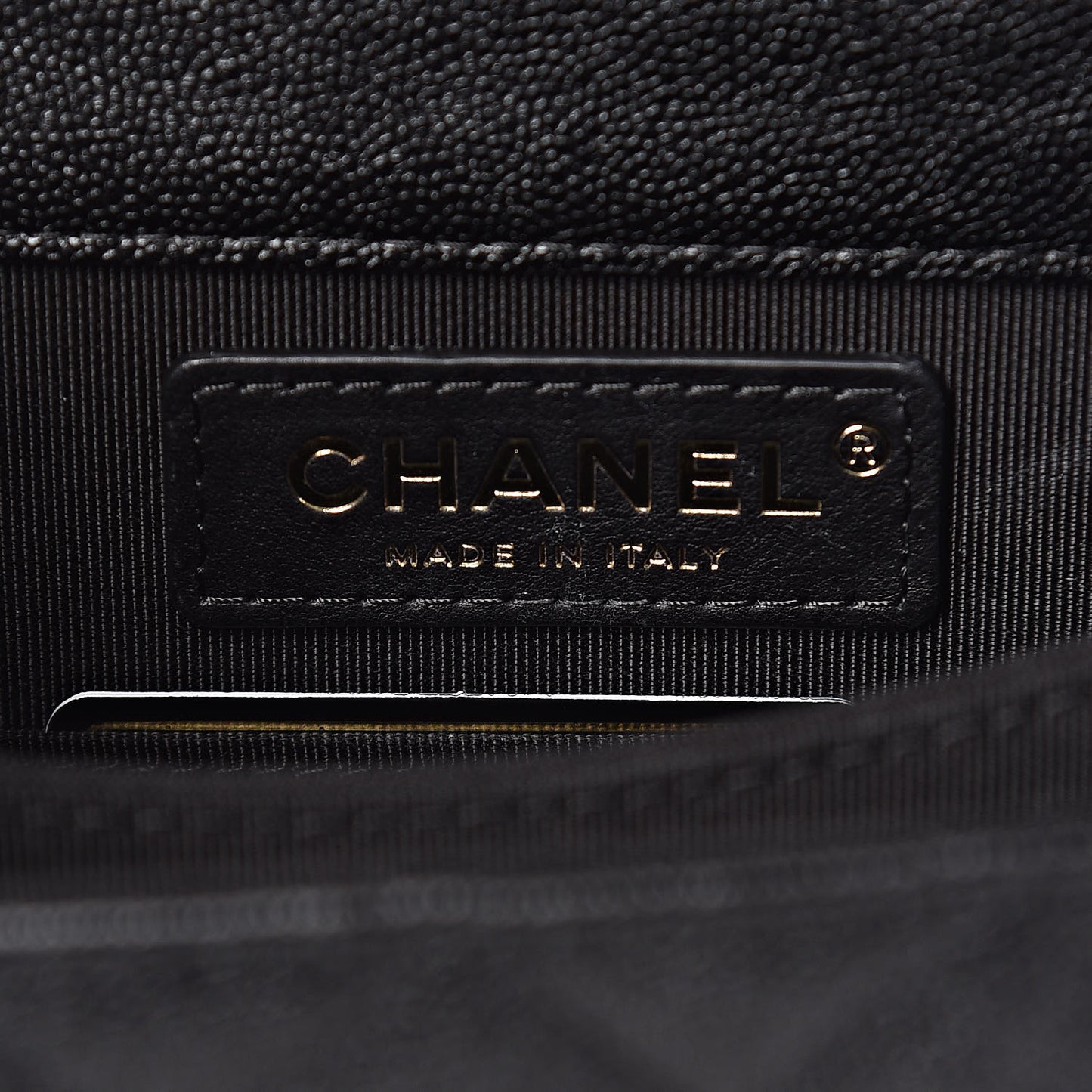 Caviar Quilted North South Boy Flap Black