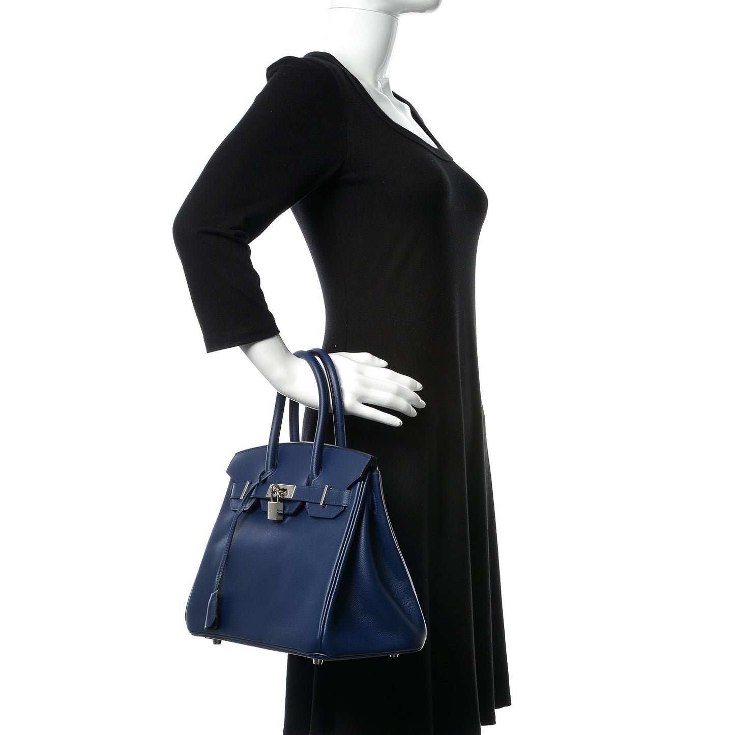 Epsom Birkin 30 Bleu Saphir