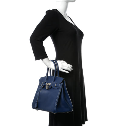 Hermes Epsom Birkin 30 Bleu Saphir 2 of 32