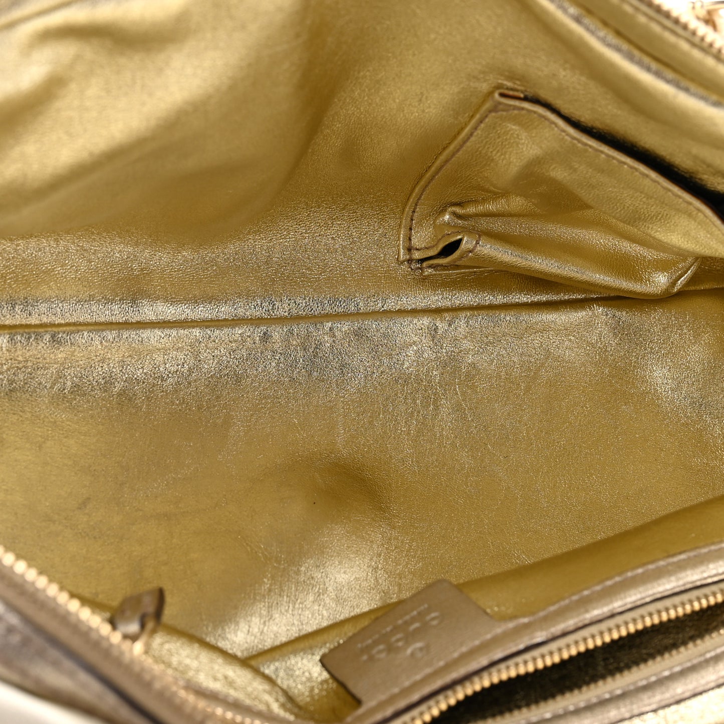 Goatskin Small Capri Bowler White Gold