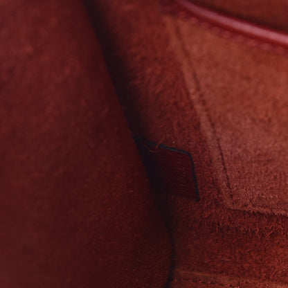 Celine Drummed Calfskin Nano Luggage Merlot 8 of 8
