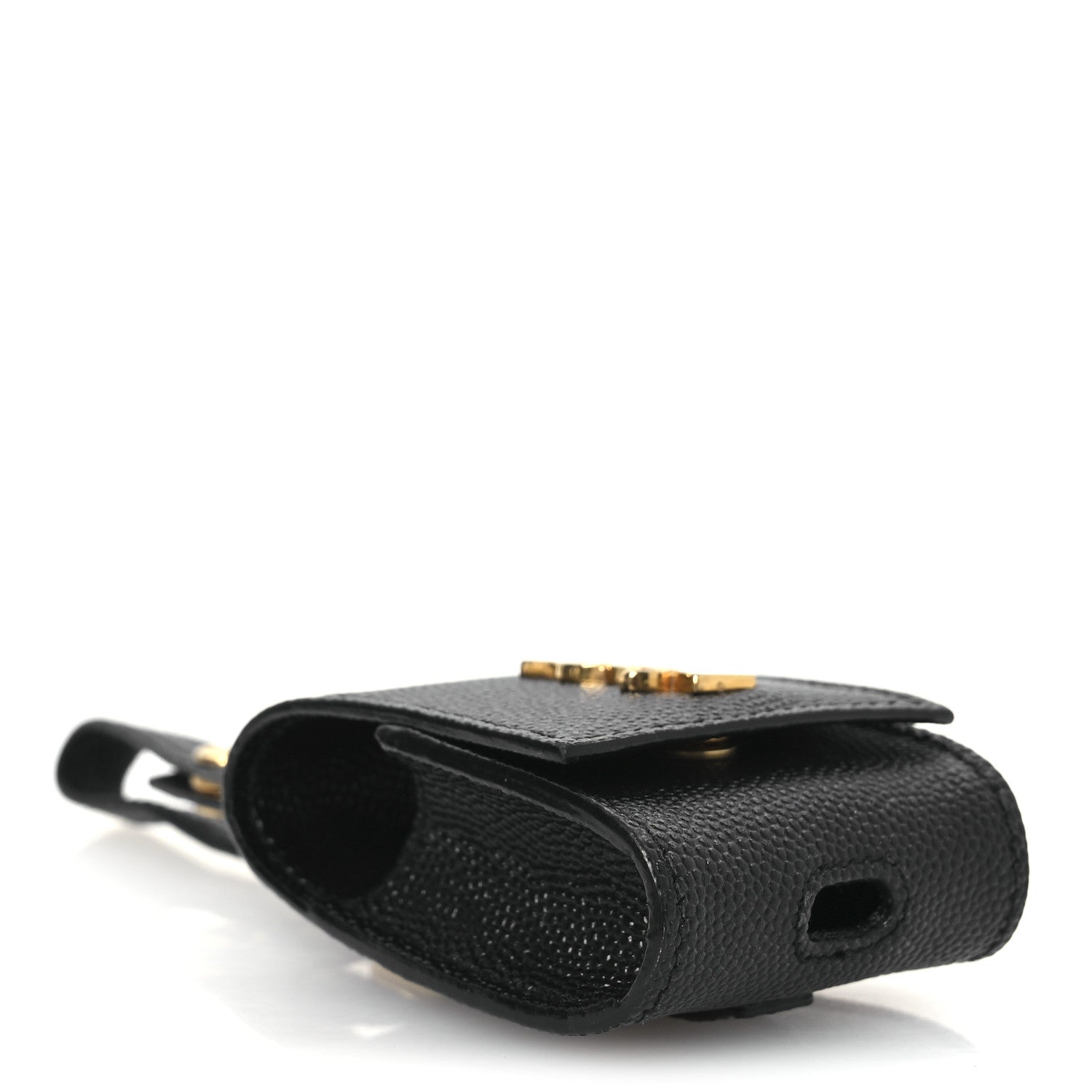 Saint Laurent Grain De Poudre Monogram Airpods Case Black 3 of 6