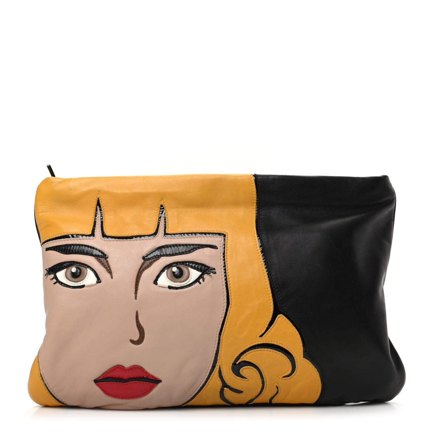 Prada Nappa Pop Girl Zip Pouch Black 1 of 10